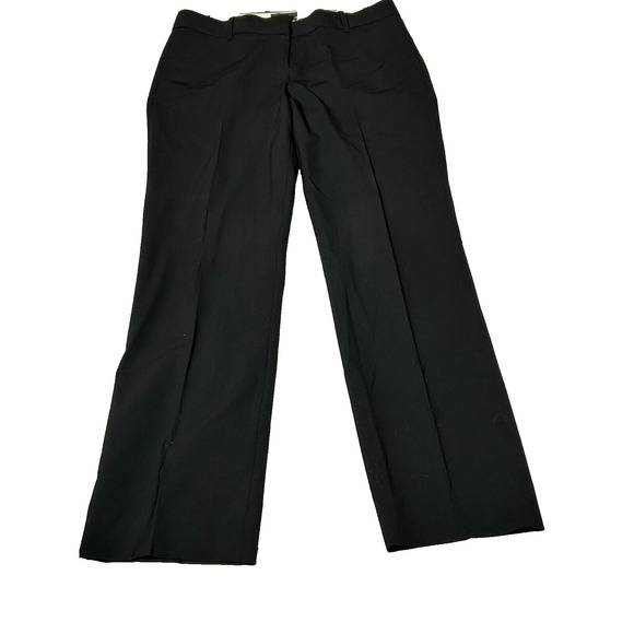 J.Crew Tollegno 1900 Women's Black Favorite Fit Straight Leg Dress Pants Size 6 - Picture 1 of 9